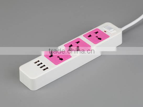 2500w power extension socket with USB charging port