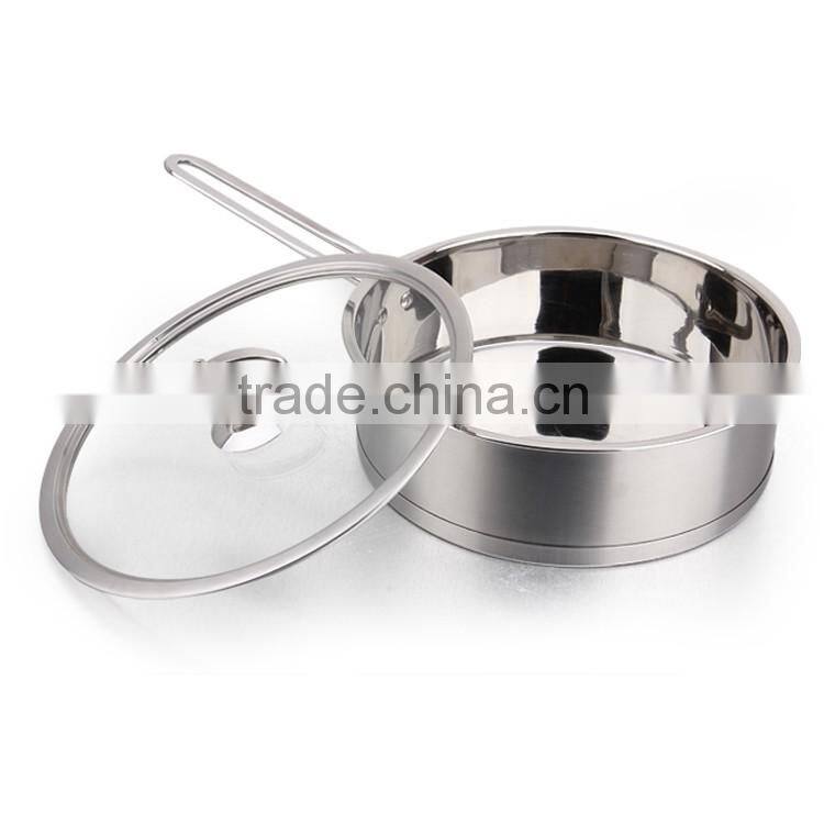 3 pieces of Stainless steel square stock soup pot set
