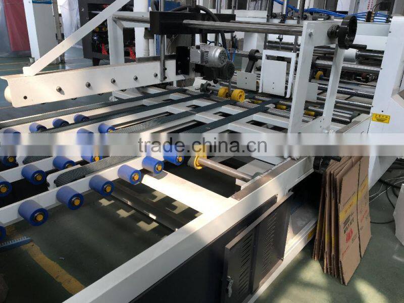 High Speed Automatic Corrugated Carton Box Stapler Stitching Folder Machine