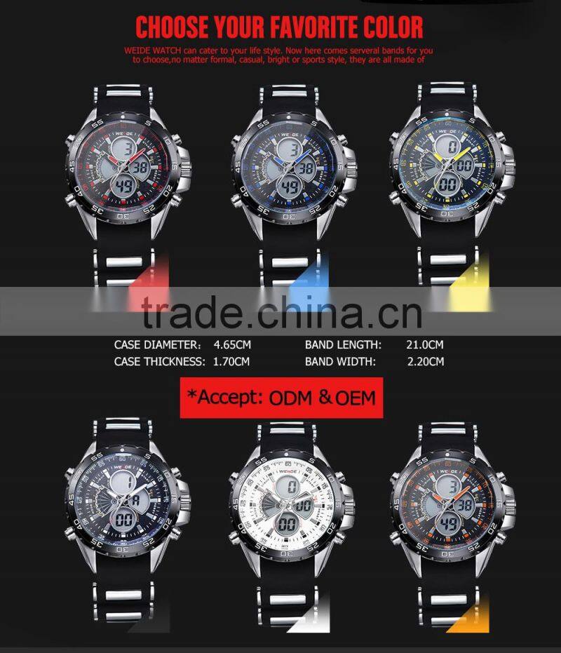 WEIDE Top Brand Watch Silicon Watch Alibaba China Men Watches WH1103-9