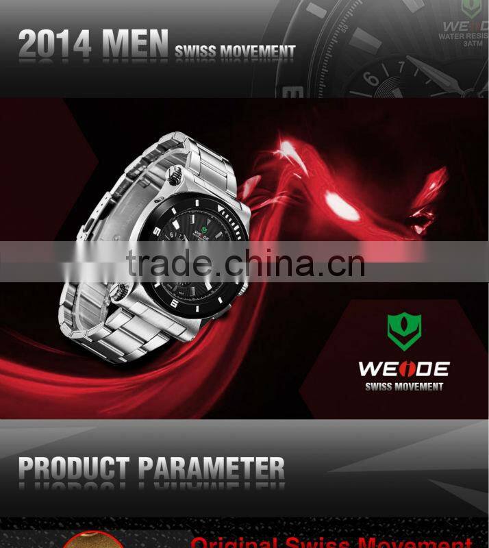 New WEIDE High Quality Sport Watches Original Movement 6 Hands Multi-Functional Quartz Men Watch 24-hour Dispatch WH915