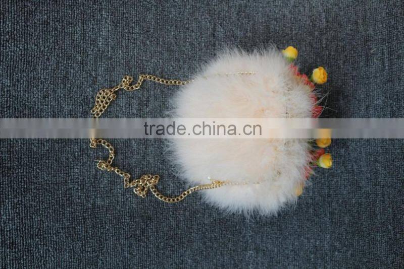 Fashion fur key bag for women bag / turkey fur key case / Real fur key holders