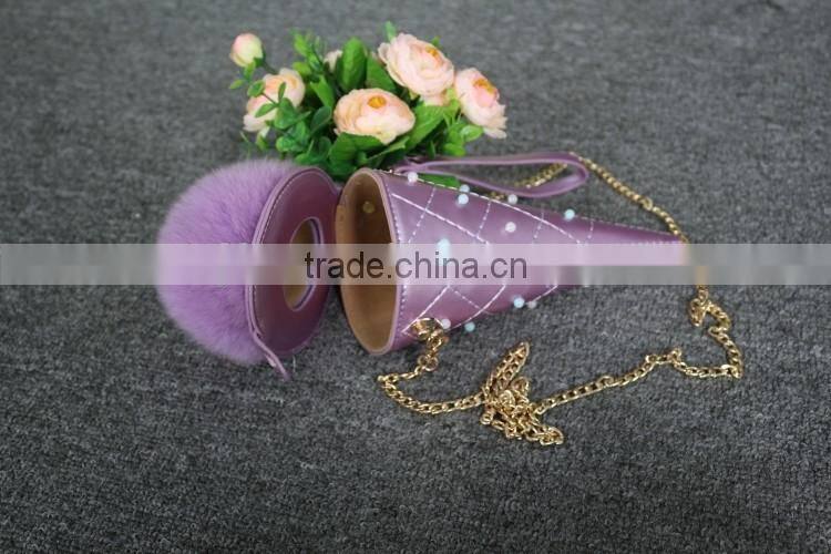 Wholesale Elegant Bag Women Fox Fur Ball Gift Bag