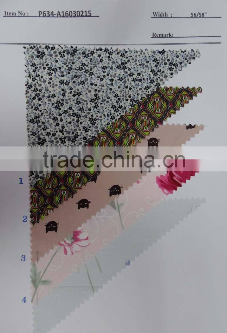 women cotton printed shirting fabrics stocklot P634-A16030215