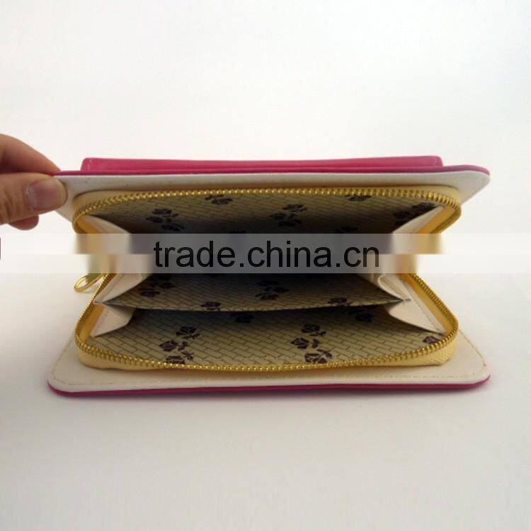 Rose long purse trend girls wallets stylish girl pocket wallet good looking money bag