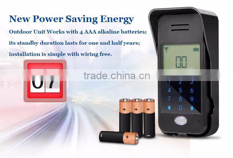 Wireless audio door bell two way audio intercom Duplex intercom for villa and apartments
