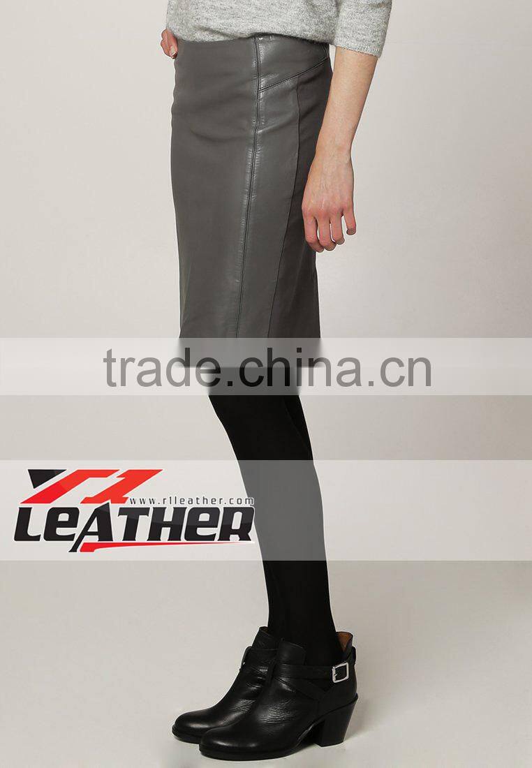 Women Leather Skirt, Ladies Leather Skirts, Women Fashion Leather Skirt. PU Leather Fashion Women Skirts.