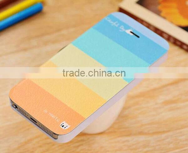 high quality leather phone case for iphone 5 wallet case cell phone case