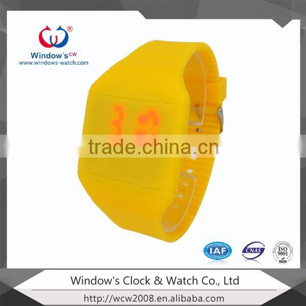 New arrive Colorful Rubber Jelly digital Watches Women ladies Girl Men Reflective Mirror Wrist led Watch