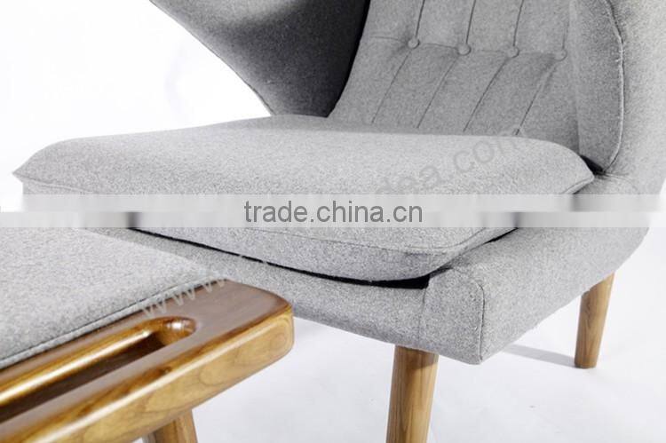 Hans J. Wegner cashmere Teddy Bear Chair and ottoman