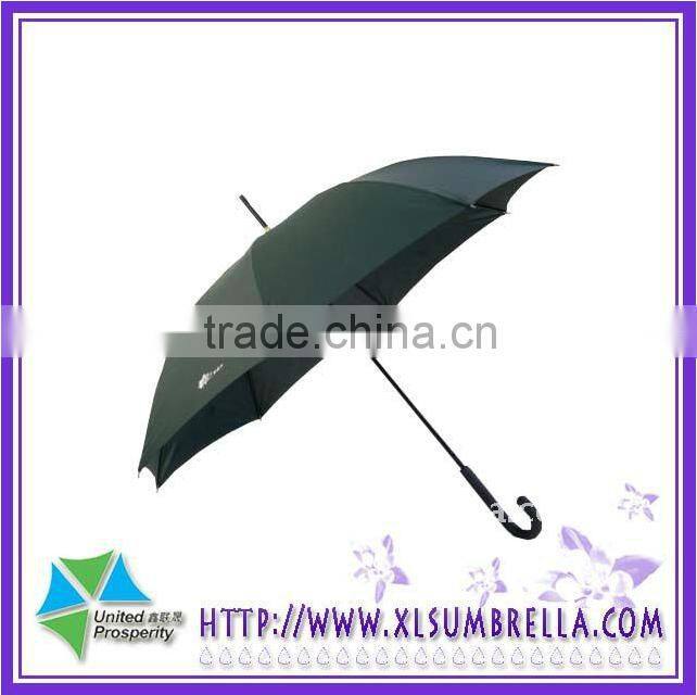 23''Gift promtion umbrella stick black advertisement rain umbrella
