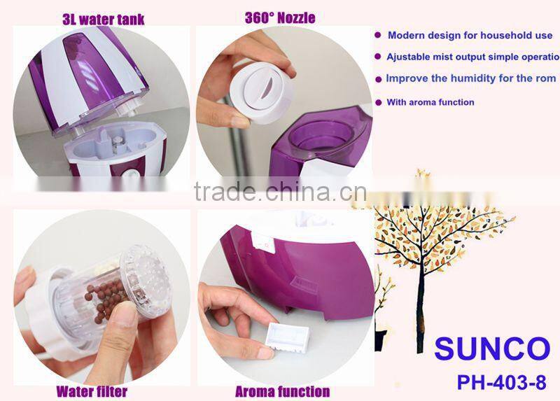 Hot!3000ml big houseing water diffuser ultrasonic Humidifier