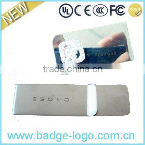 2016 New Engraved Metal Money Clip Holder