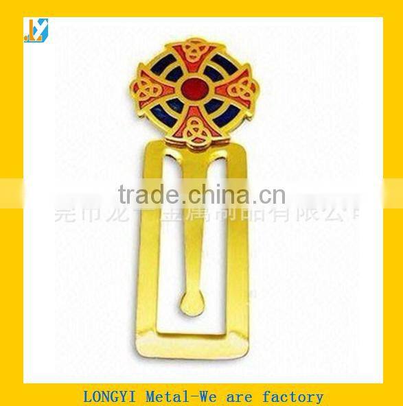 Metal gold book mark, wholesale cut out metal book mark