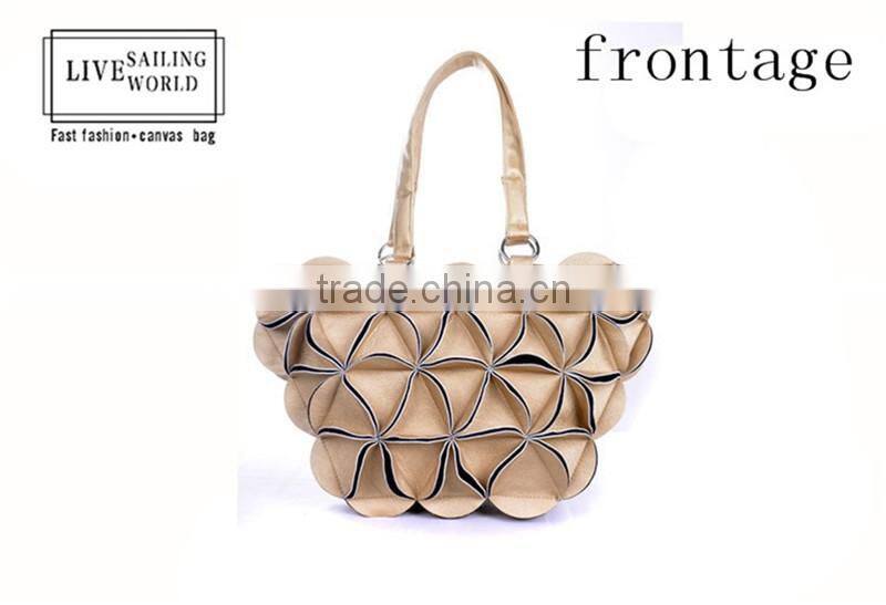 2016 stylish PU leather lady hand bag