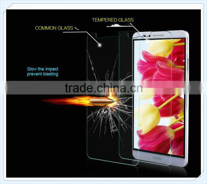 High quality tempered glass screen protector for HuaWei MATE7,9H,2.5D, tempered glass screen protector