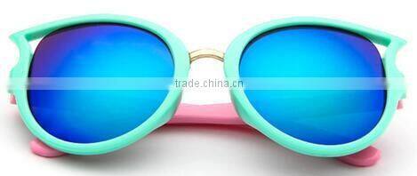 Top quality fashion cute funny promotional cheap UV400 protected children/child/baby/kids cat eye sunglasses eyeglasses eyewear
