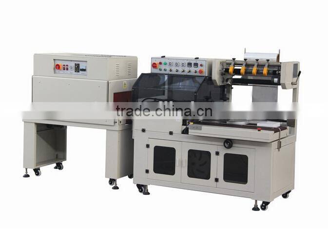 High speed auto L-bar sealer and shrink tunnel