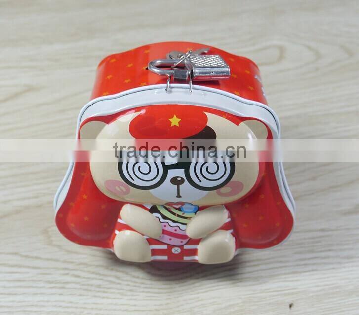 Hot sale Piggy bank/Cartoon style material metal Piggy bank
