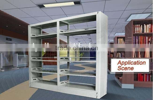 School library furniture cold rolled steel book stairs and bookends for library