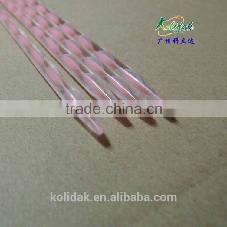 Acrylic Knitting Needle /PMMA twisted grain rod /plastic Knitting needles
