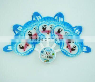 pp folding fan with 7handles
