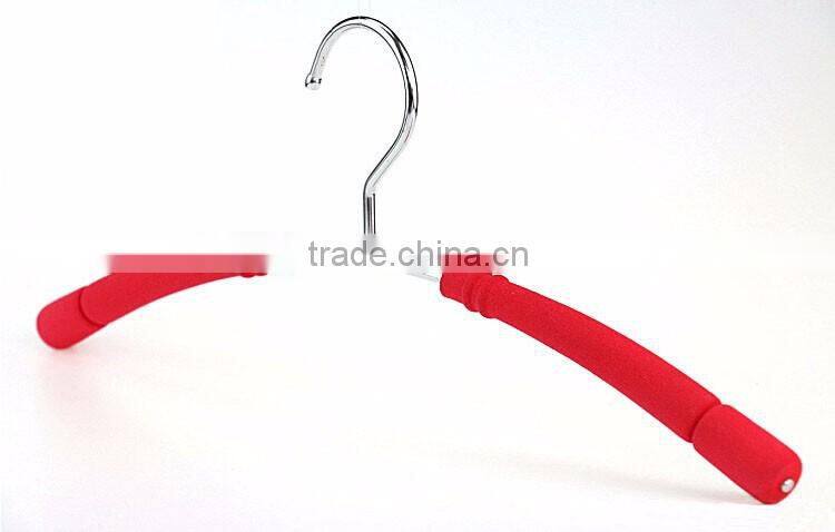Strong Colorful Metal Clothes Hanger with Foam Padded, Non Slip