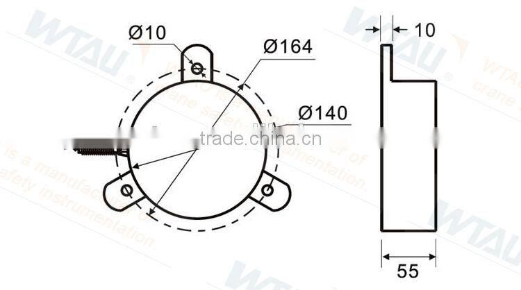 crane digital angle sensor for truck crane
