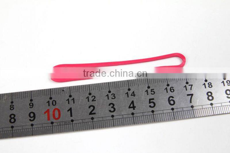 High Quality 43mm Colorful Elastic Nutural Silicone Rubber Band for Office