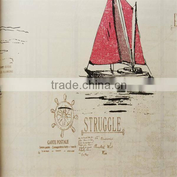 Cartoon style kids washable wallpaper for kids bedroom