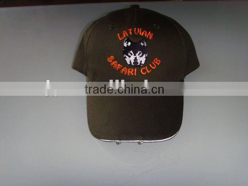 fashion style promotion hunting fishing led cap light