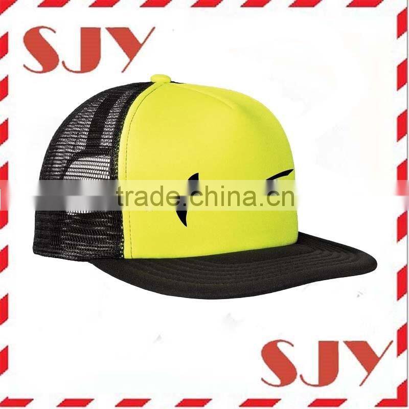 2016 new arrival flat brim custom camo mesh snapback hats