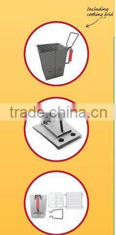 Galvanization Foldable charcoal starter