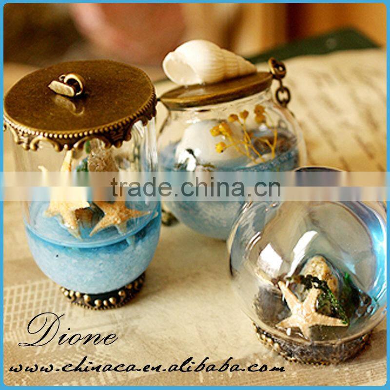 alibaba supplier Globe glass necklace, Miniature globe pendant, tiny ball necklace jewelry