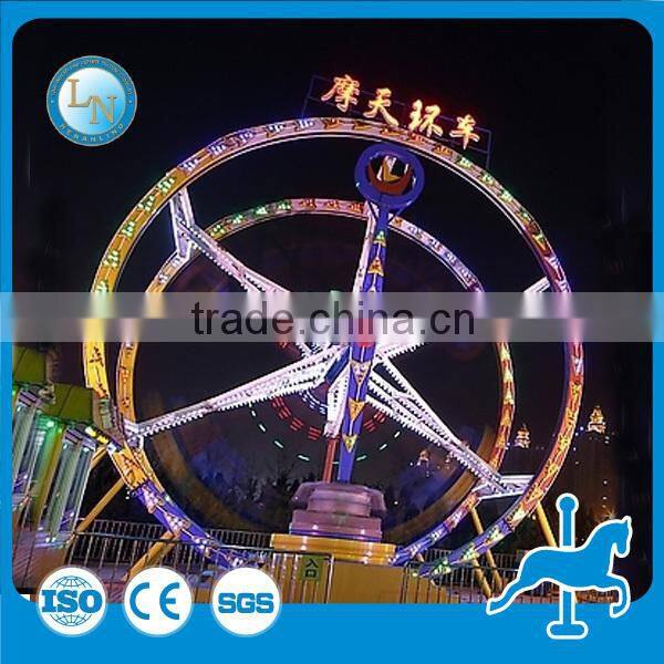 Outdoor playground equipment Ferris ring car!!! Fairground attraction amusement park ferris ring car ride for sale