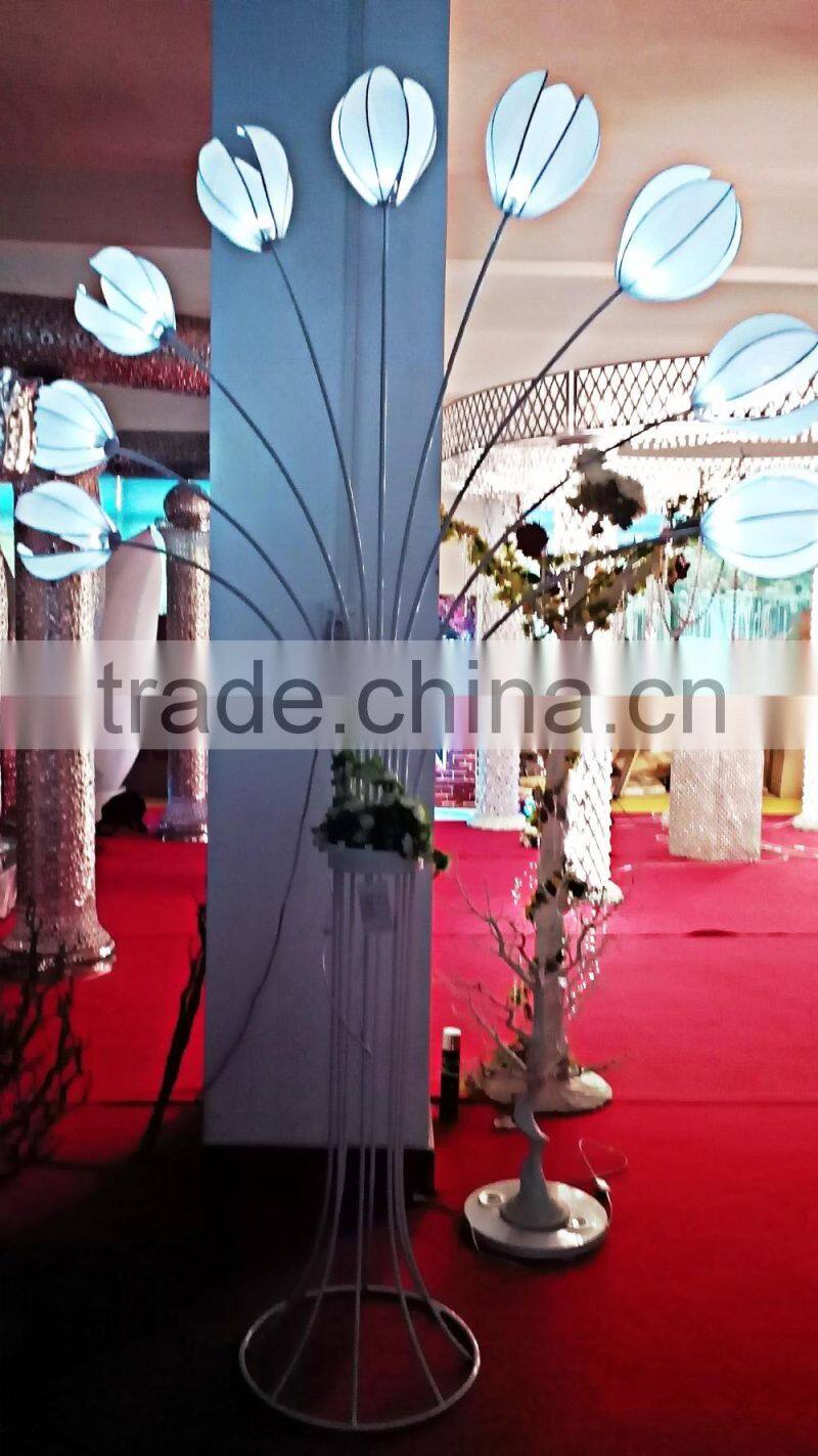 hot hight quality wedding decoration walkway pillar with LED and wedding decoration