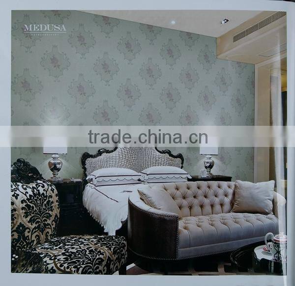 Chinese cheap Italy design 3d vinyl wallpaper for living room