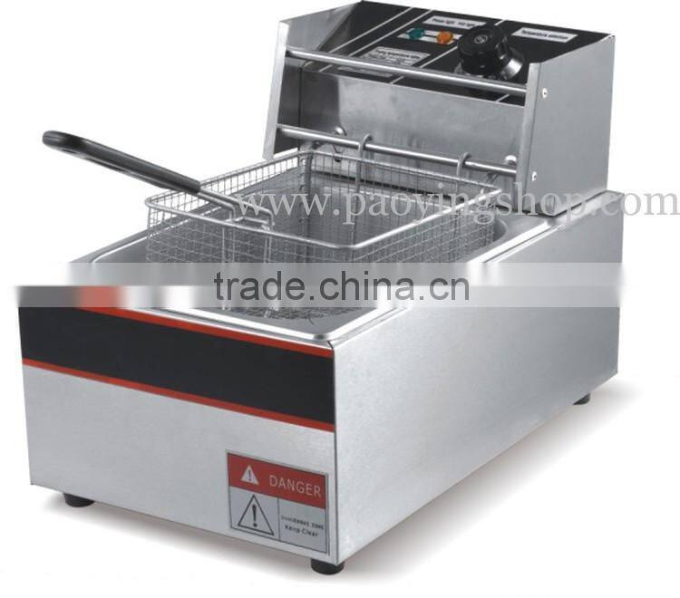 6L Stainless Steel Commercial Countertop 110v 220v Electric Fryer