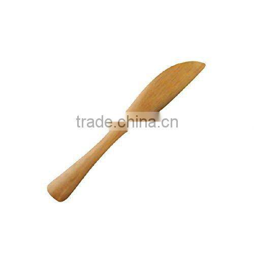 2015 Promotion Bamboo Wooden Long Hanlde Bread Mini Knife Spreader