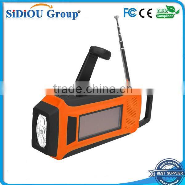 waterproof dynamo rechargeable flashlight radio led flashlights