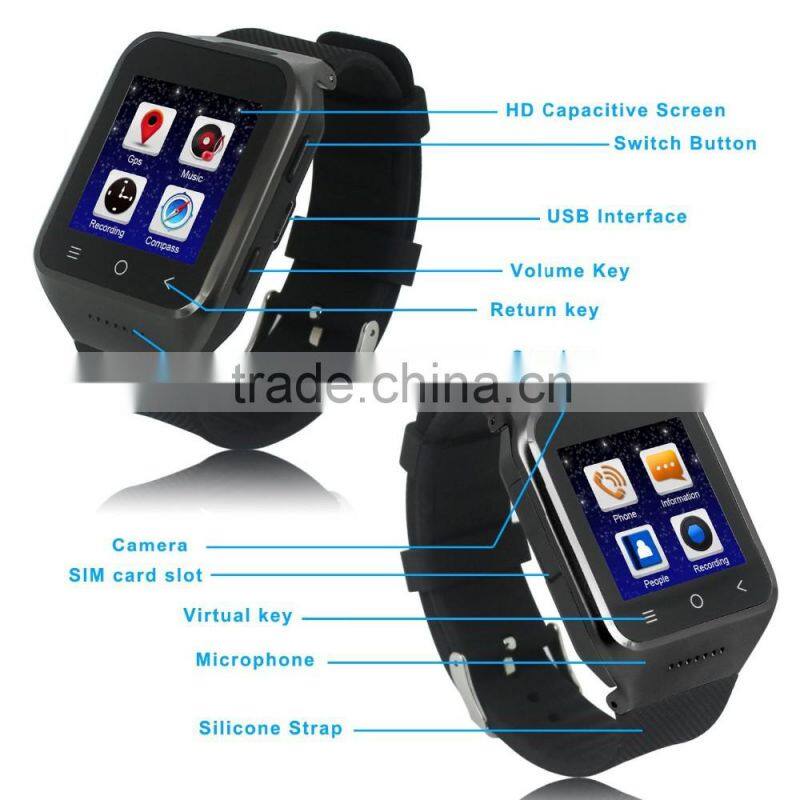 S8 Smart Watch phone Capacitive Touch Screen Silicone LED Wrist Watch with LED Display