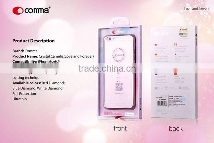 Comma New Electroplate Crystal Jewelry Series Phone Case for iPhone 6/6S Plus 5.5"