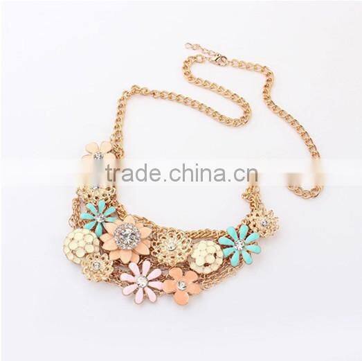 Top Quality Flower Choker Collar Vintage Pendant Statement Necklace Women Necklaces & Pendants Fashion Necklaces for Women 2014