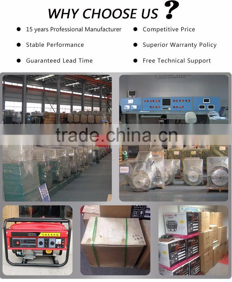 High quality aircooled 110v brush self exciting 10hp 5kw low fuel consumption in gasoline single phase electric starting