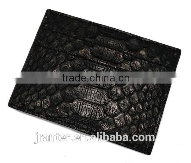 Genuine python leather credit card holder/ID card holder for promotion