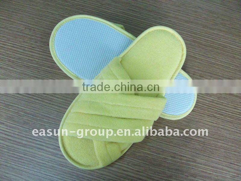 Hotel slippers made in shanghai easun/cheap hotel slippers
