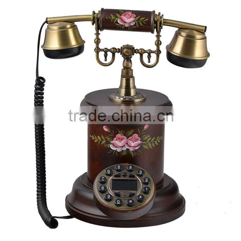 old antiques corded telephone phone for home or hotel