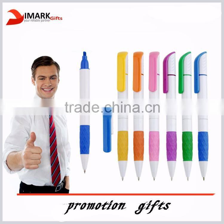 Twin Write Pen Highlighter And stylus touch Ballpoint Pen