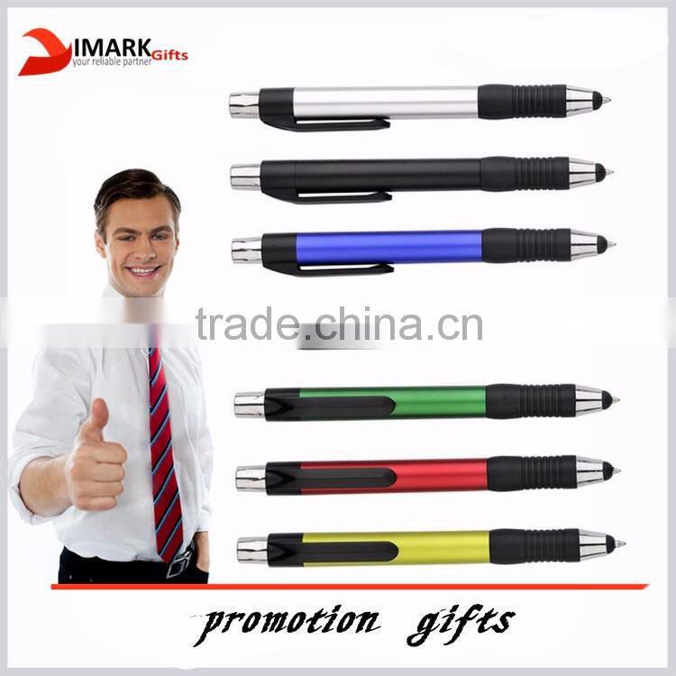 short stylus touch pen twist touch ballpoint pen with neck rope