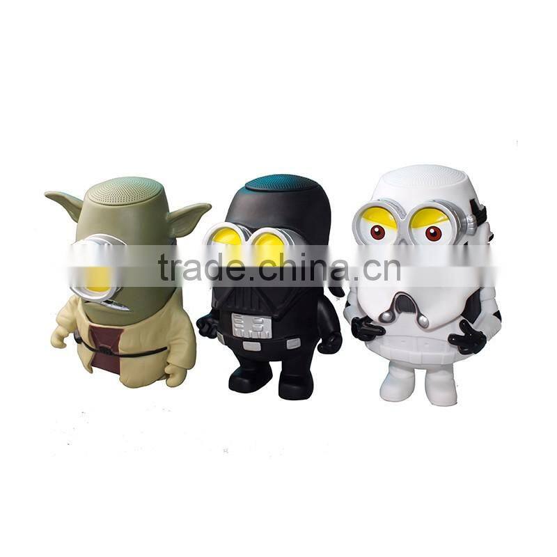 2016 wholesale bluetooth portable minion mini speaker gift